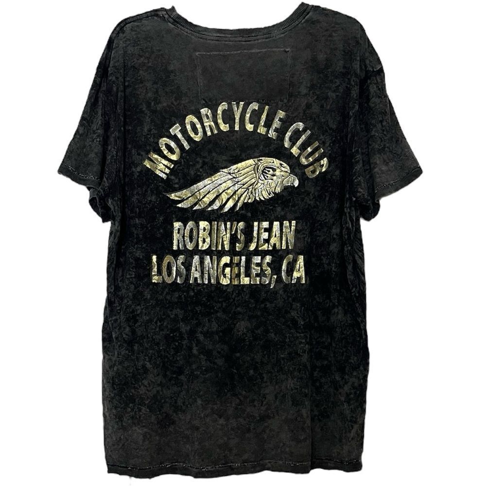 Vintage Y2K Robin’s Jean Threadbare T-Shirt Motorcycle Club LA Graphic Black 2XL - Picture 13 of 13